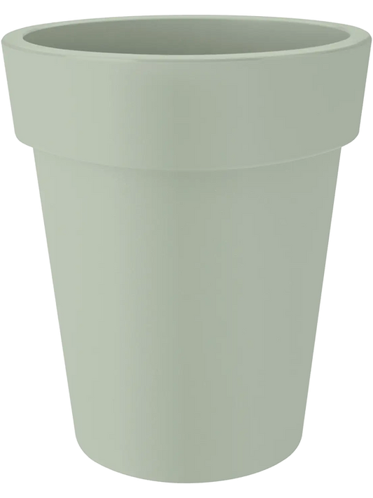 Green Basics Plant Pot 41cm Height 30cm Dia Top Planter High Stone Green
