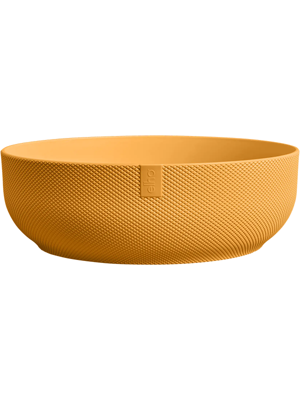 Jazz Plant Pot 9cm Dia Bowl Amber Yellow