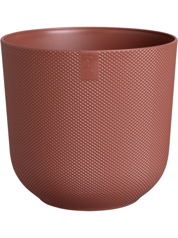 Jazz Plant Pot 21cm Height 15cm Dia Round Tuscan Red