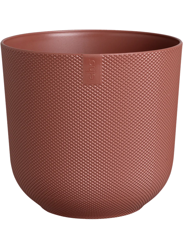 Jazz Plant Pot 28cm Dia Round Tuscan Red