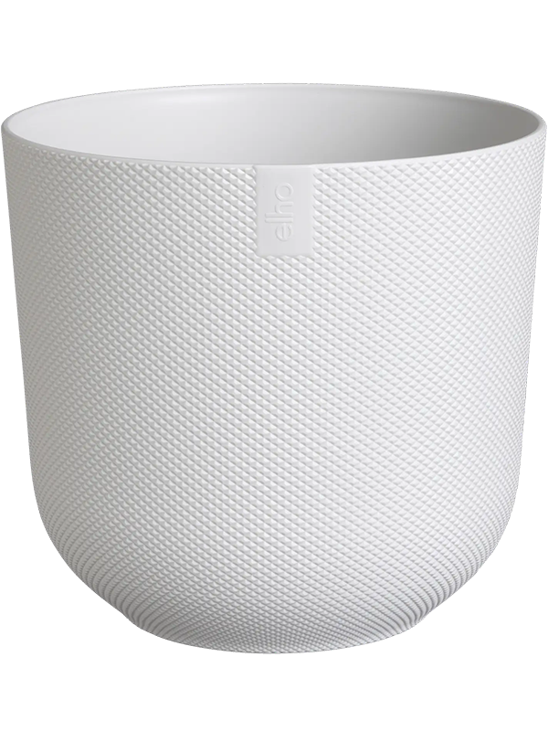 Jazz Plant Pot 32cm Dia Round Silky White