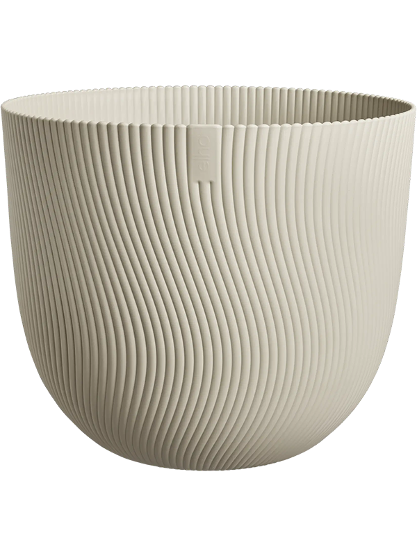 Sereh Plant Pot 25cm Height 29cm Dia Round Mushroom Beige