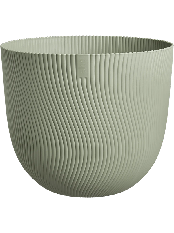 Sereh Plant Pot 25cm Height 29cm Dia Round Nordic Green