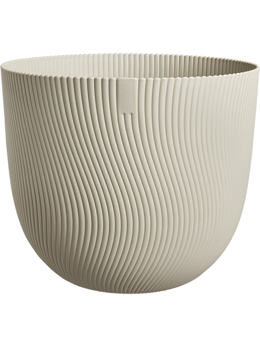 Sereh Plant Pot 33cm Height 38cm Dia Round Mushroom Beige