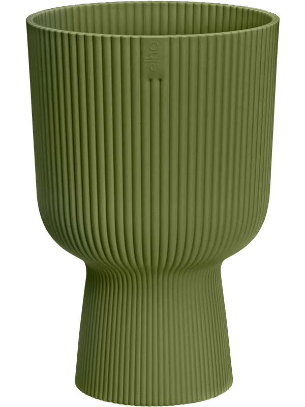 Vibes Fold Plant Pot 21cm Height 13.5cm Dia Coupe Fern Green