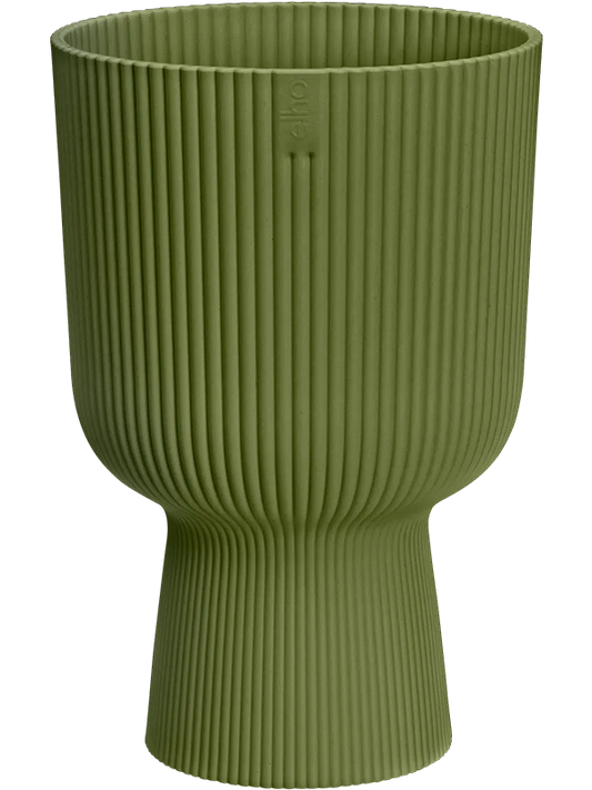 Vibes Fold Plant Pot 21cm Height 13.5cm Dia Coupe Fern Green