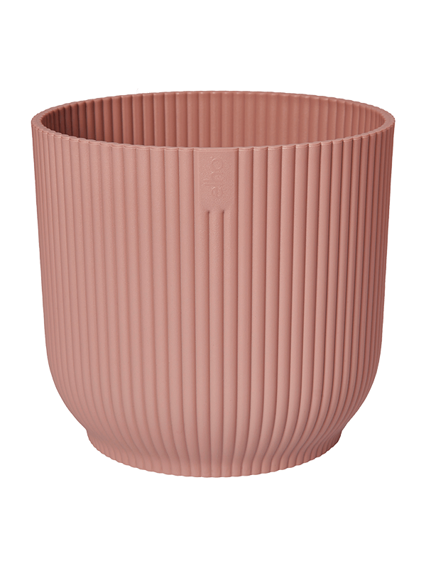 Vibes Fold Plant Pot 9cm Height 8.5cm Dia Round Mini Delicate Pink