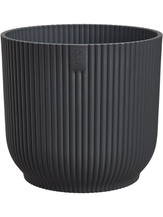 Vibes Fold Plant Pot 23cm Height 24cm Dia Round Anthracite