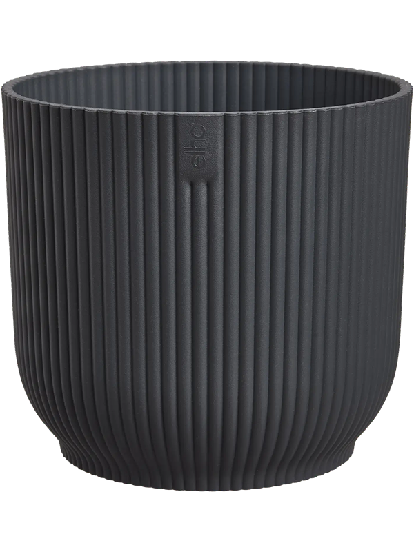 Vibes Fold Plant Pot 27cm Height 29cm Dia Round Anthracite