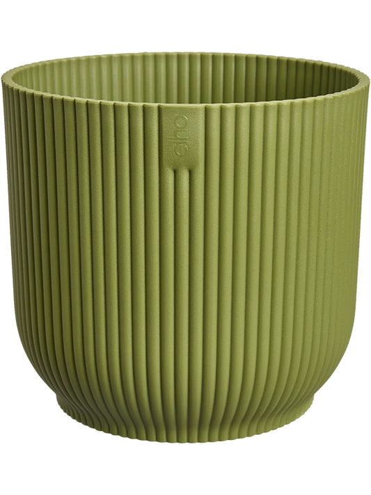 Vibes Fold Plant Pot 27cm Height 29cm Dia Round Fern Green