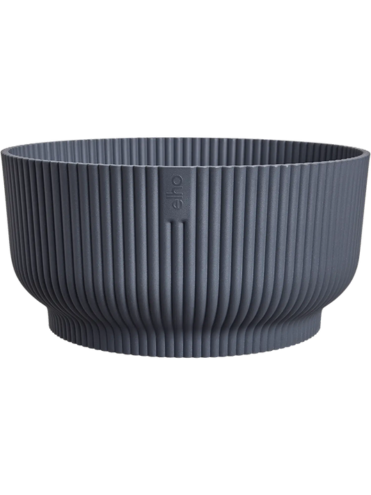 Vibes Fold Plant Pot 12cm Height 24cm Dia Bowl Anthracite