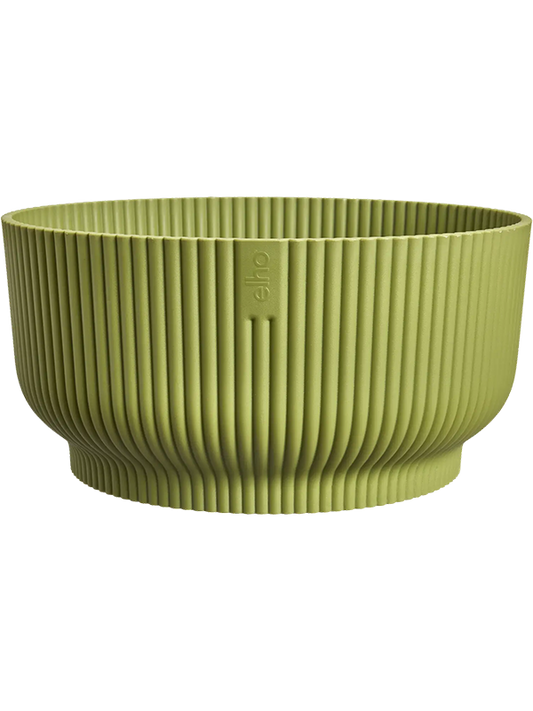 Vibes Fold Plant Pot 12cm Height 24cm Dia Bowl Fern Green