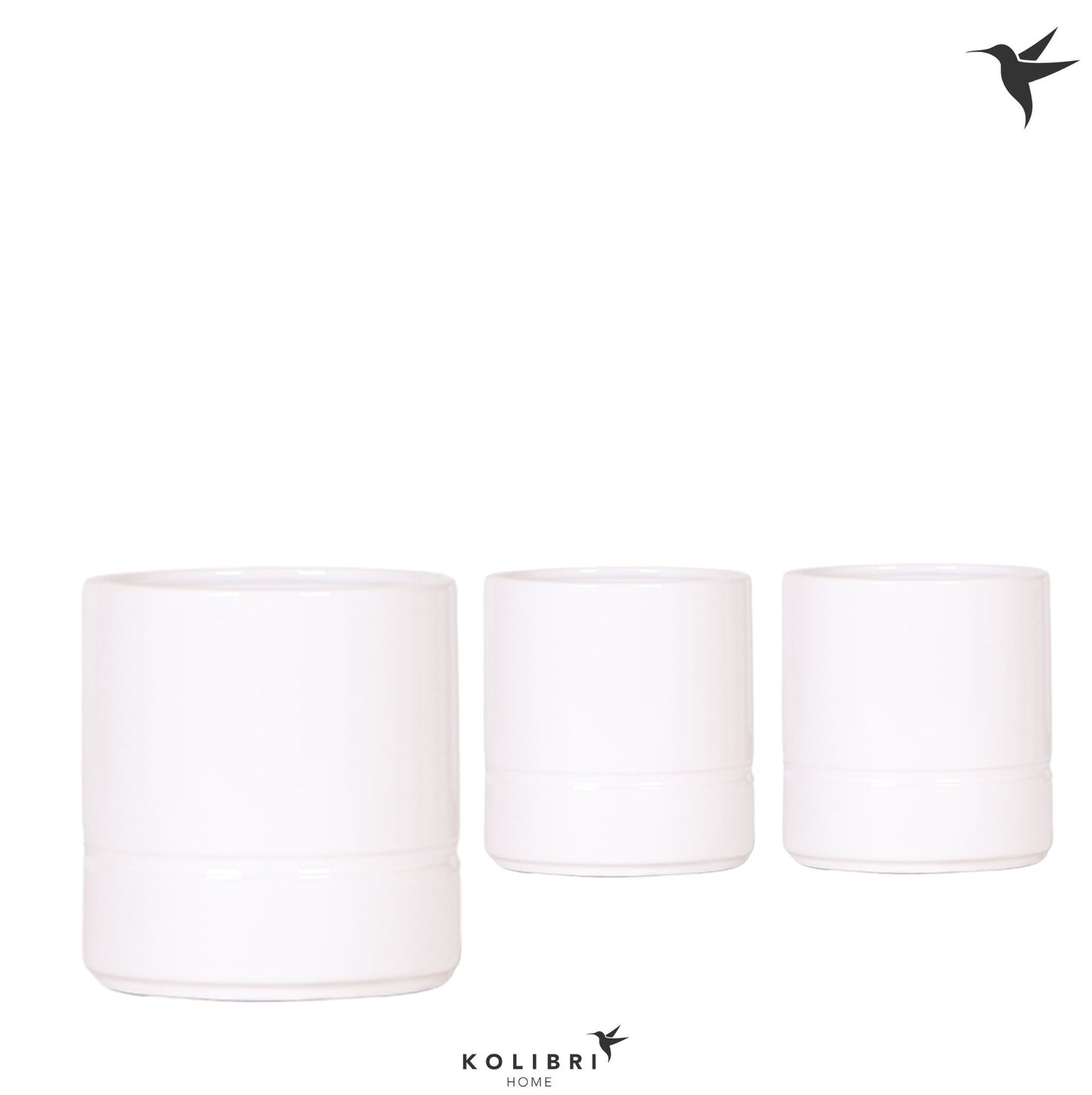Kolibri Home Pastel pot white 11cm 9cm Pot