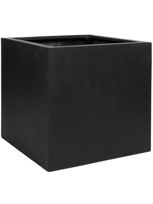 Fiberstone Plant Pot 70cm Height 65cm Dia Block Black XXL
