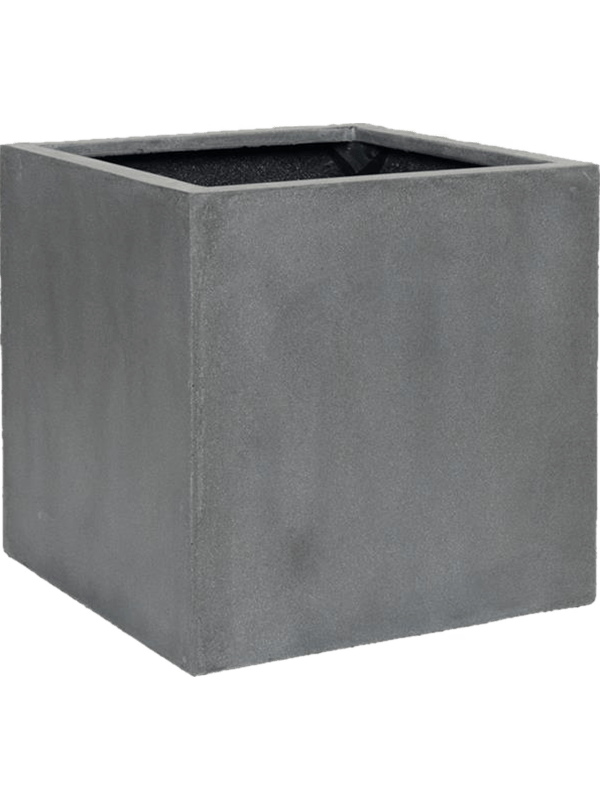 Fiberstone Plant Pot 70cm Height 65cm Dia Block Grey XXL