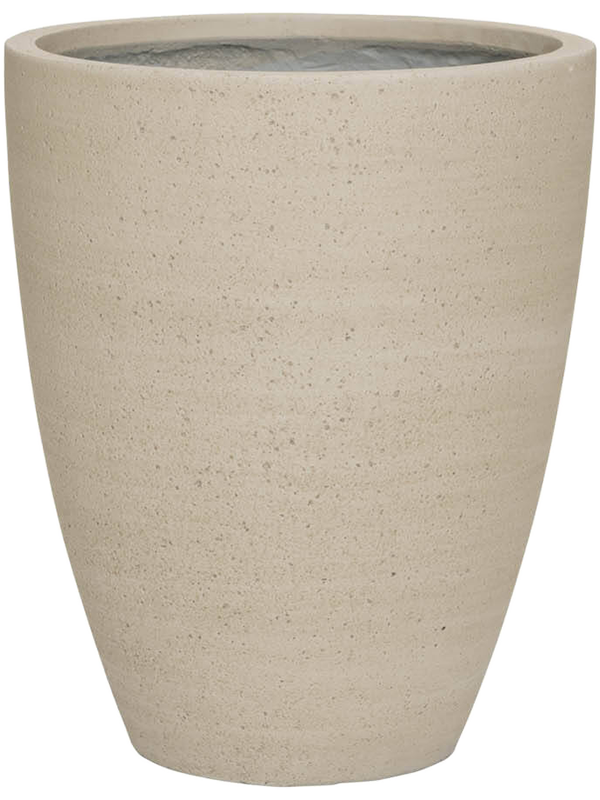 Cement & Stone Plant Pot 45cm Height 32cm Dia Ben M Beige Washed