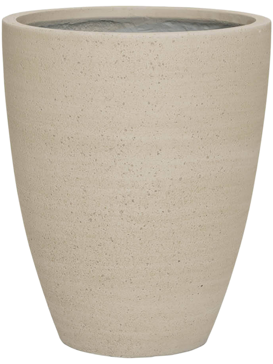 Cement & Stone Plant Pot 45cm Height 32cm Dia Ben M Beige Washed