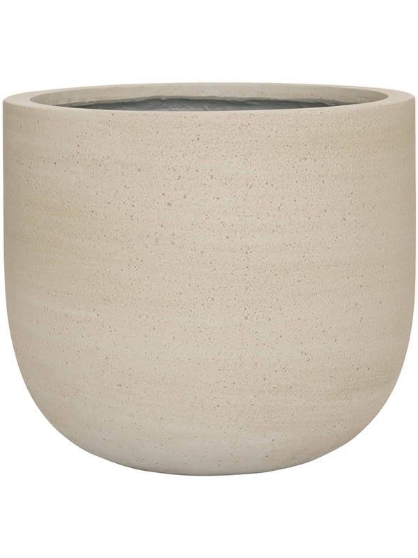 Cement & Stone Plant Pot 33cm Height 32cm Dia Cody L Beige Washed