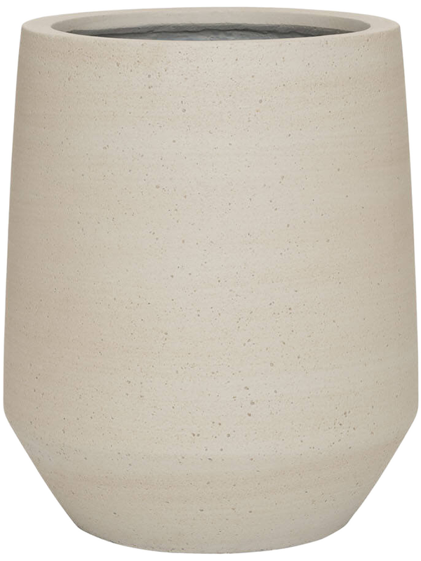 Cement & Stone Plant Pot 48cm Height 29cm Dia Harith High S Beige Washed