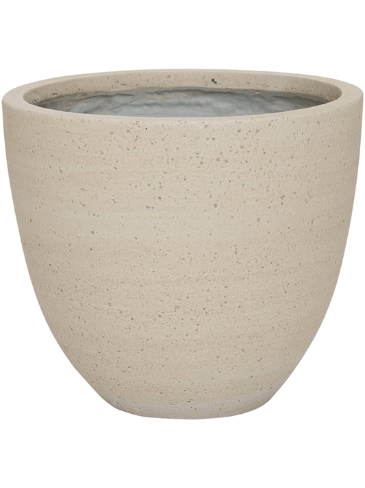 Cement & Stone Plant Pot 29cm Height 29cm Dia Jesslyn XXS Beige Washed