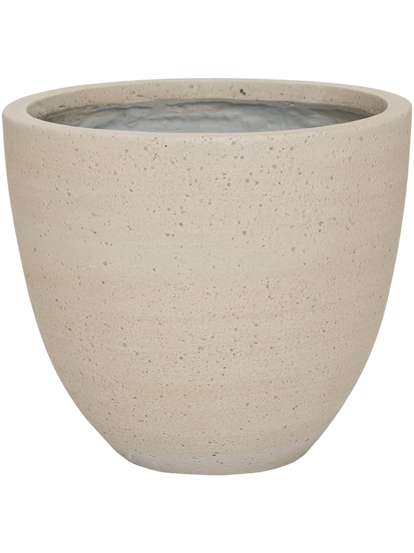 Cement & Stone Plant Pot 45cm Height 44cm Dia Jesslyn S Beige Washed