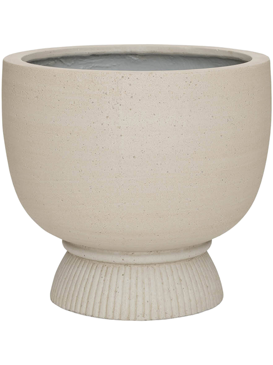 Cement & Stone Plant Pot 48cm Height 45cm Dia Jola XL Beige Washed