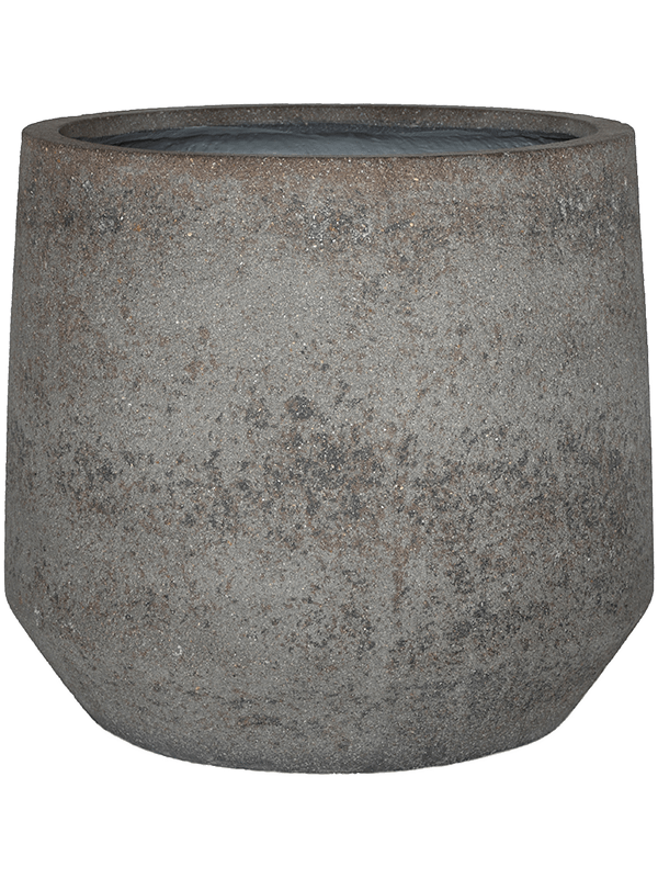 Cement & Stone Plant Pot 28cm Height 24cm Dia Harith S Dioriet Grey