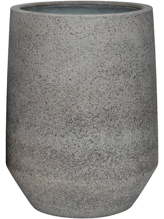 Cement & Stone Plant Pot 48cm Height 29cm Dia Harith High S, Dioriet Grey