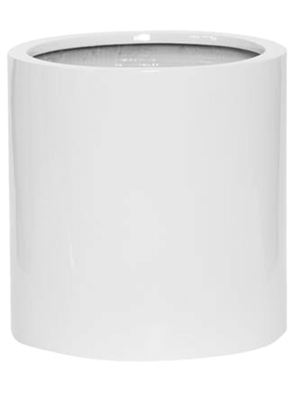 Fiberstone Plant Pot 30cm Height 24cm Dia Max S Glossy White