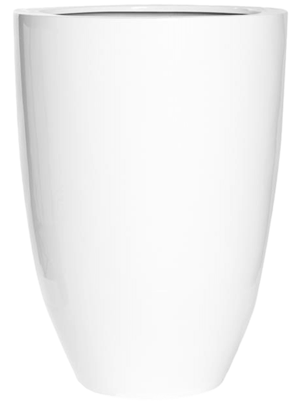 Fiberstone Plant Pot 72cm Height 46cm Dia Ben XL Glossy White