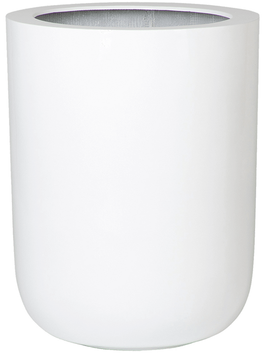 Fiberstone Plant Pot 60cm Height 36cm Dia Dice XL Glossy White