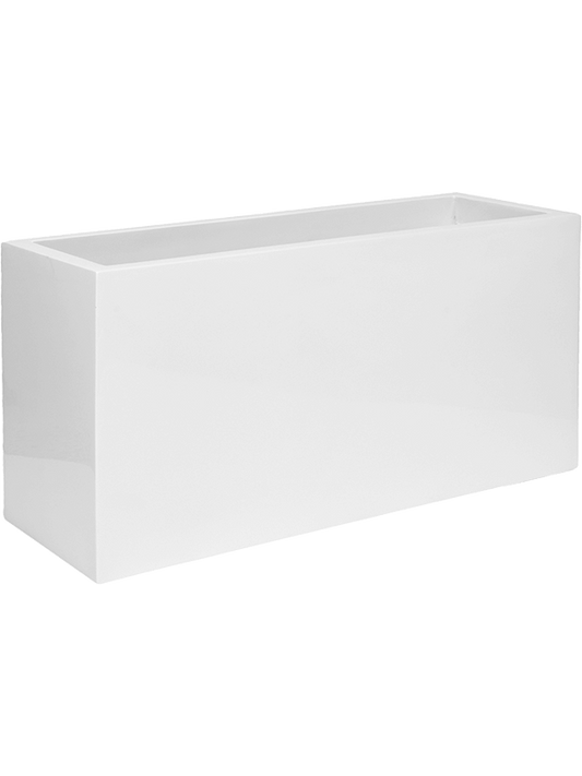 Fiberstone Plant Pot 50cm Height 38cm Dia Jort M Glossy White