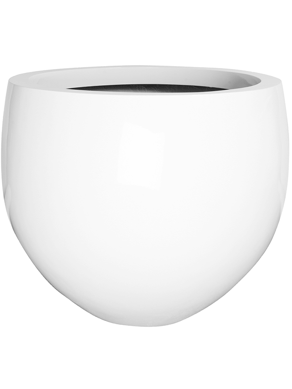 Fiberstone Plant Pot 93cm Height 98cm Dia Jumbo Orb M Glossy White