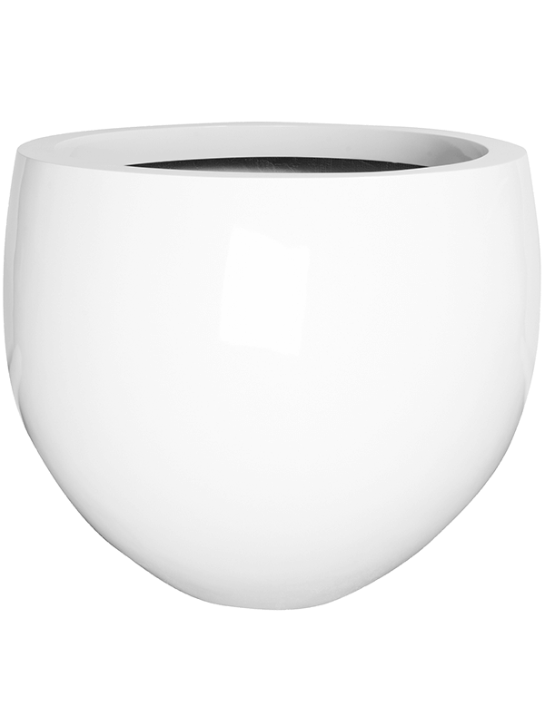 Fiberstone Plant Pot 73cm Height 77cm Dia Jumbo Orb S Glossy White