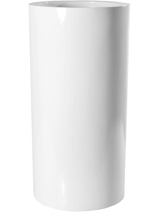 Fiberstone Plant Pot 80cm Height 33cm Dia Klax L Glossy White