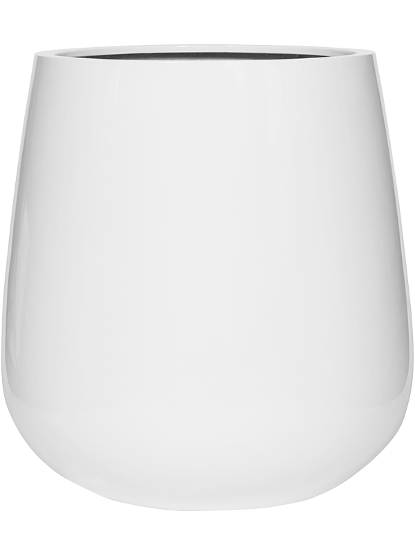 Fiberstone Plant Pot 67cm Height 50cm Dia Pax XL Glossy White