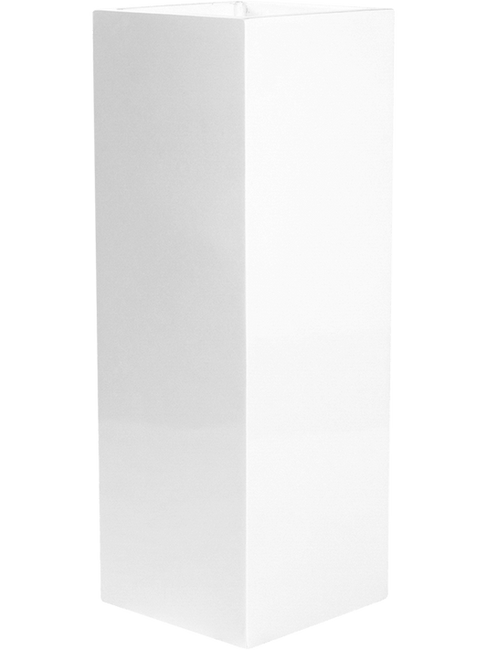 Fiberstone Plant Pot 100cm Height 29cm Dia Yang Glossy White