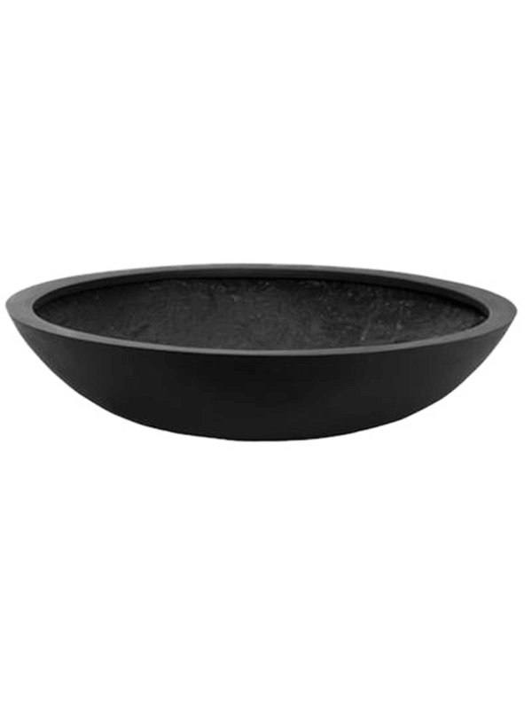 Fiberstone Plant Pot 17cm Height 66cm Dia Jumbo bowl S Black
