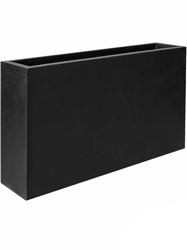 Fiberstone Plant Pot 50cm Height 14cm Dia Jort Slim S Black