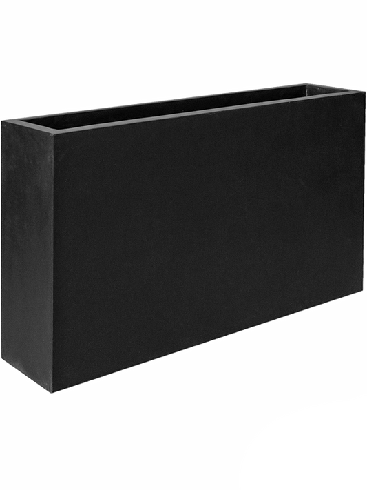 Fiberstone Plant Pot 50cm Height 14cm Dia Jort Slim S Black