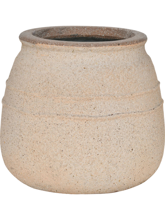 Mediterranean Plant Pot 46cm Height 34cm Dia Hestia L Sahara Sand