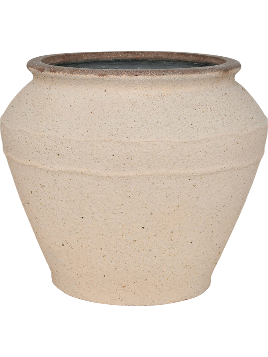 Mediterranean Plant Pot 28cm Height 21cm Dia Eros S Sahara Sand