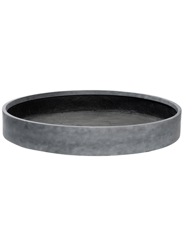 Fiberstone Plant Pot 14cm Height 85cm Dia Max low XXL grey