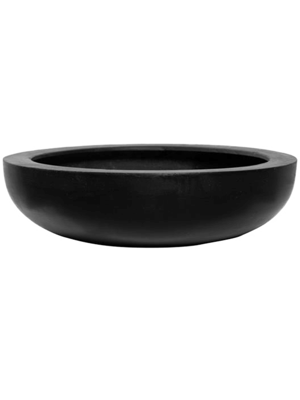 Fiberstone Plant Pot 10cm Height 32cm Dia Monique M Black