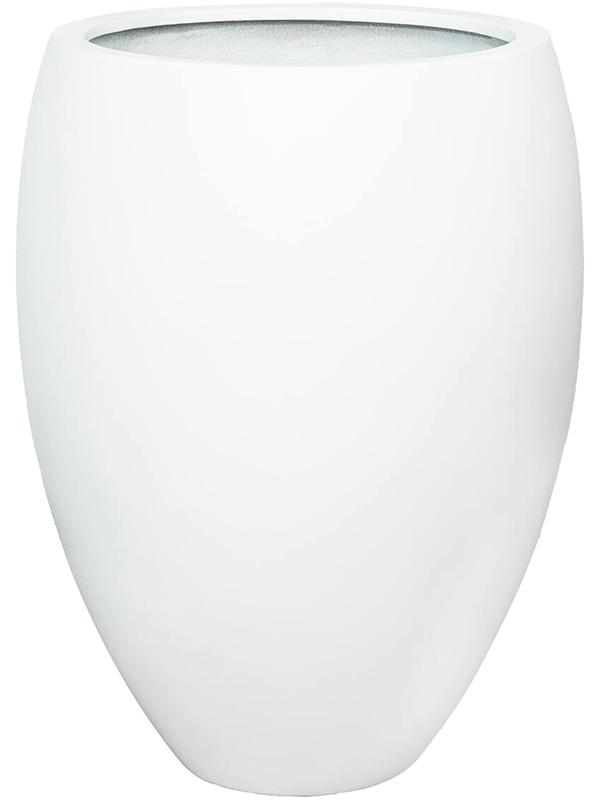 Fiberstone Plant Pot 85cm Height 50cm Dia Bond L Matt White