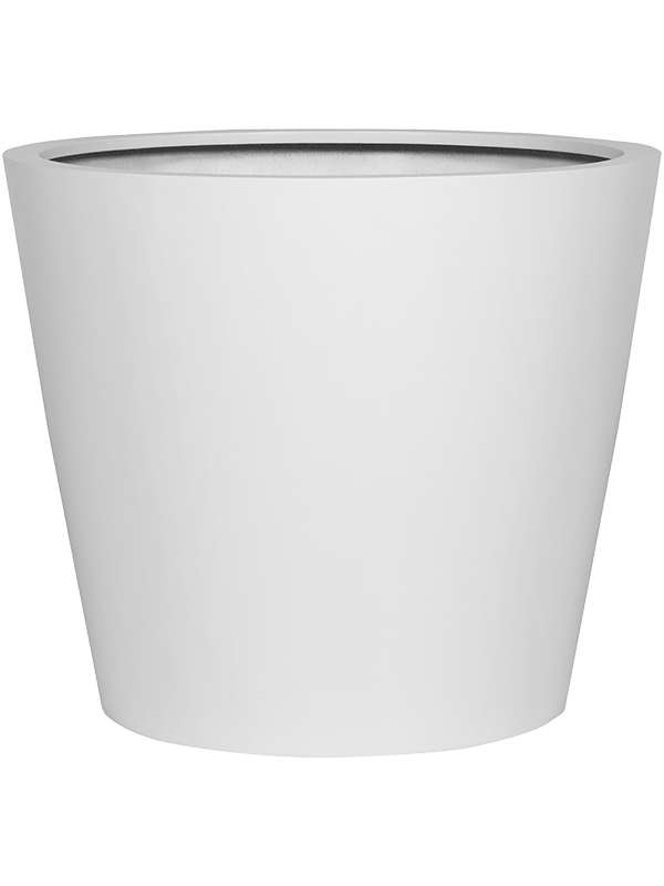 Fiberstone Plant Pot 60cm Height 60cm Dia Bucket L Matt white