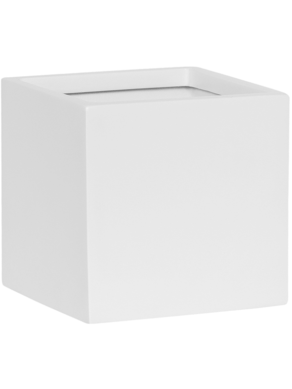 Fiberstone Plant Pot 15cm Height 14cm Dia Fleur S Matt white