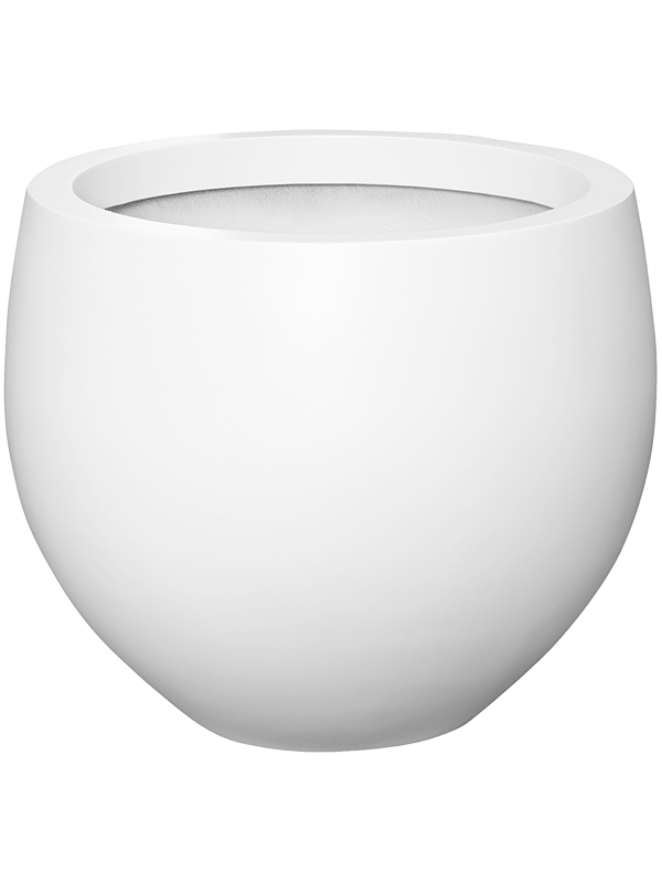 Fiberstone Plant Pot 73cm Height 80cm Dia Jumbo orb S Matt white