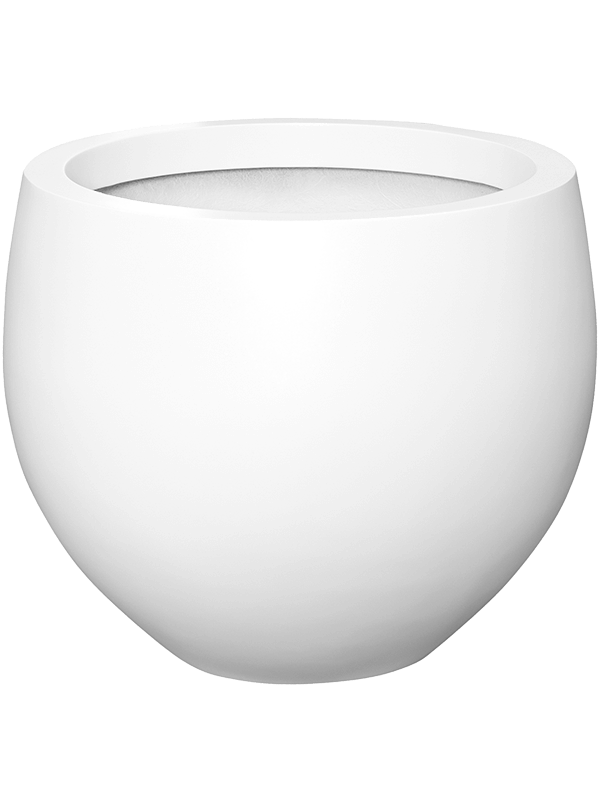 Fiberstone Plant Pot 93cm Height 100cm Dia Jumbo orb M Matt white