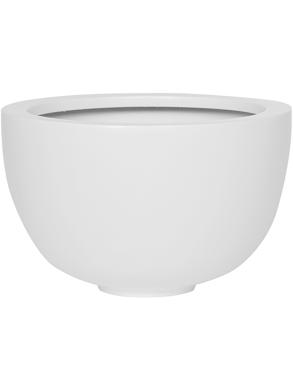 Fiberstone Plant Pot 18cm Height 27cm Dia Peter M Matt white